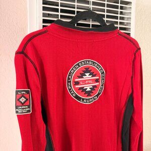 Lauren Ralph Lauren Sport Red Quarter Zip - Patch Design